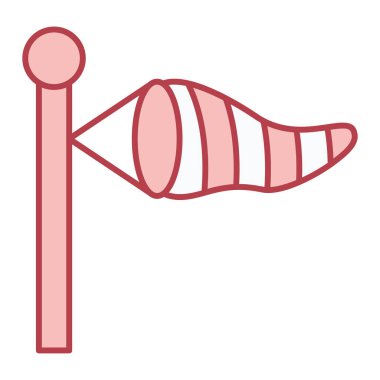 rüzgar ikonu vektör illüstrasyonu