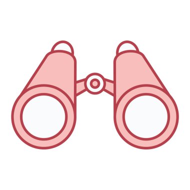 dürbün simgesi. vektör illüstrasyonu