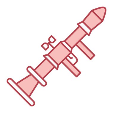 Uzay gemisi simgesi. Vektör çizim