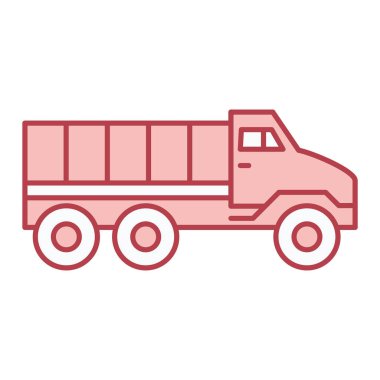 Kamyon. Web simgesi basit illüstrasyon