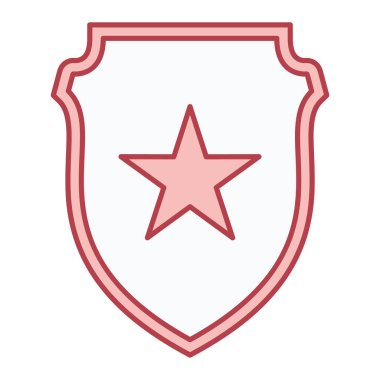 kalkan ikon vektör illüstrasyonu