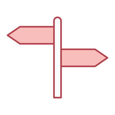 Bir işaret levhasının vektör illüstrasyonu