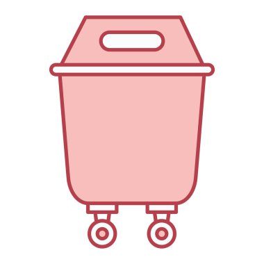 Çöp kutusu simgesi. Web için çöp kutusu vektör simgelerinin özet çizimi