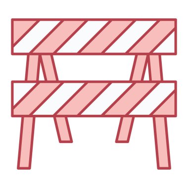 bariyer simgesi. vektör illüstrasyonu