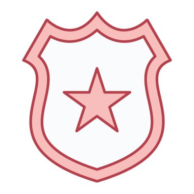 kalkan ikon vektör illüstrasyonu