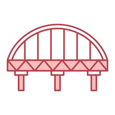 Köprü simgesi vektör illüstrasyonu