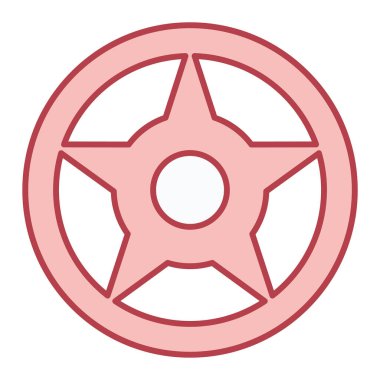 Direksiyon ikonu. Web için dişli vektör simgelerinin özet çizimi