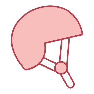 Kask simgesi vektör illüstrasyonu