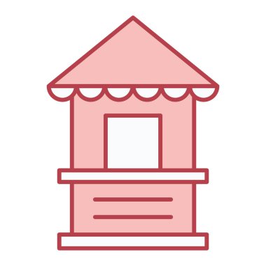 Çatı simgesinin vektör illüstrasyonu