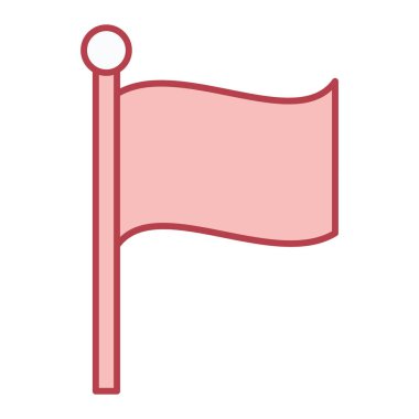 bayrak simgesi, vektör illüstrasyonu