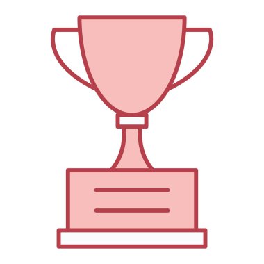 Kupa ikonu. Web için ödül vektör simgelerinin özet çizimi