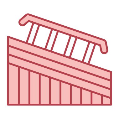 Yapım ve depolama teması izole edilmiş tasarım vektörü çizimi