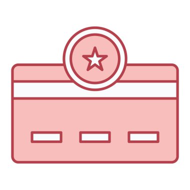 Kredi kartı ikonu vektör illüstrasyonu