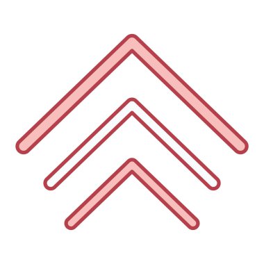 yukarı ok simgesi soyut arkaplan grubunda izole