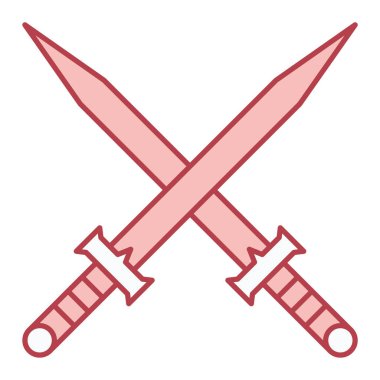 Kılıç simgesi. vektör illüstrasyonu