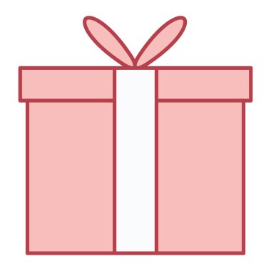 hediye kutusu ikon vektör çizimi tasarımı