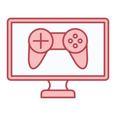 Video oyunu konsolu vektör illüstrasyon tasarımı