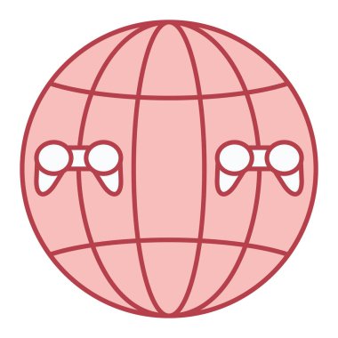 küresi ve dünya vektör çizimi tasarımı olan küre