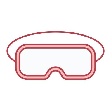 gözlük simgesinin vektör illüstrasyonu