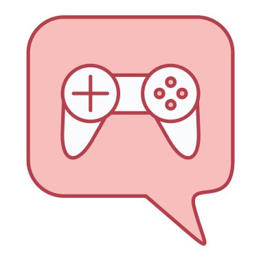 Video oyunu denetleyici simge vektör illüstrasyon tasarımı