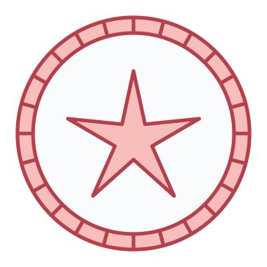 Moda biçimi izole edilmiş arkaplan yıldız simgesi