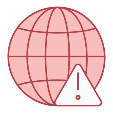 Küre simgesi, vektör illüstrasyonuna sahip küresel küre