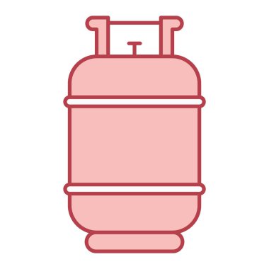 Su tankı ikonu. Web için gaz söndürücü vektör simgelerinin özet çizimi