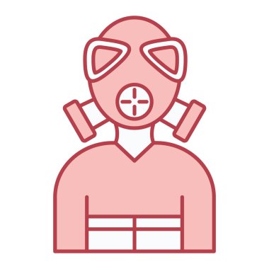 çizgi ve doldurma biçim ikonu tasarımı erkek ve kadın teması, acil yardım ve tehlike vektör illüstrasyonu