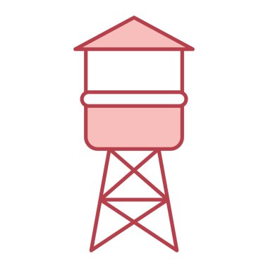 Yapı ve teknoloji simgesinin vektör illüstrasyonu