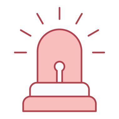 Tek uyarı simgesinin vektör illüstrasyonu