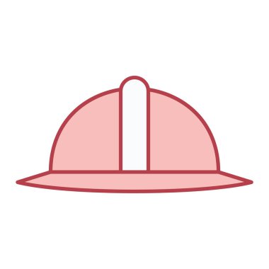 Kask simgesi vektör illüstrasyonu