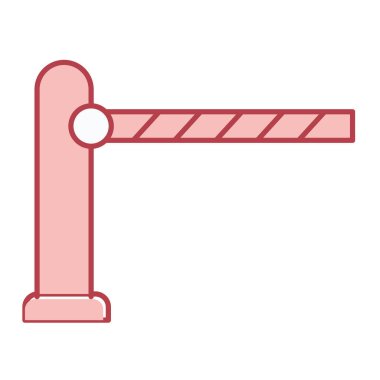 bariyer simgesi vektör illüstrasyonu