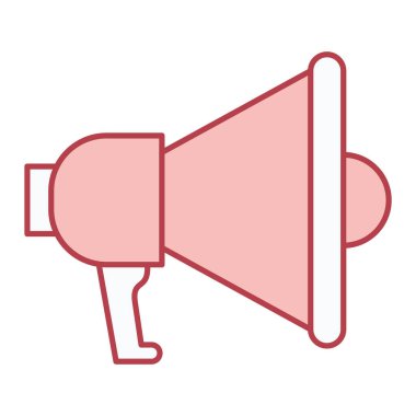 Megafon ikonu vektör illüstrasyonu