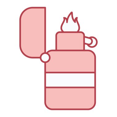 Yangın söndürme ikonu. Web için gaz hafif vektör simgelerinin özet çizimi