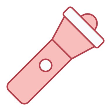 fener simgesi vektörü web ve mobil uygulama tasarımınız için beyaz arkaplanda izole edildi, meşale logosu kavramı