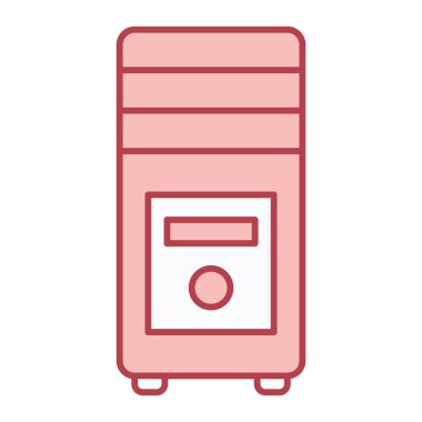 kabine vektörü ince çizgi simgesi