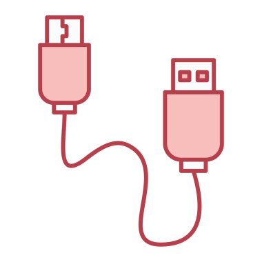 usb kablo simgesi vektör illüstrasyon tasarımı