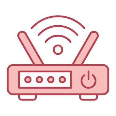 router simgesi vektör illüstrasyonu