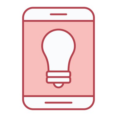 Cep telefonu simgesi, vektör illüstrasyonu