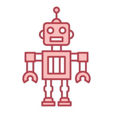 robot ikon vektör illüstrasyonu