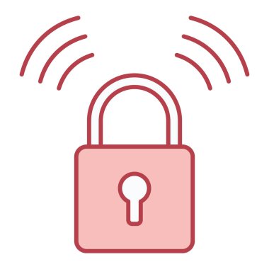 asma kilit ikon vektör çizimi