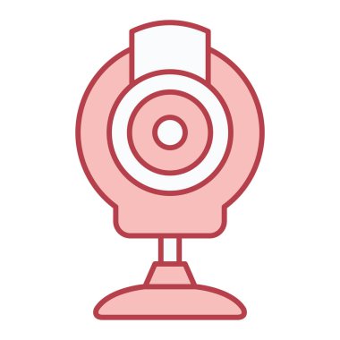 webcam vektör ince çizgi simgesi