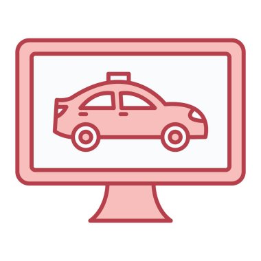 araba servis simgesi vektör illüstrasyonu