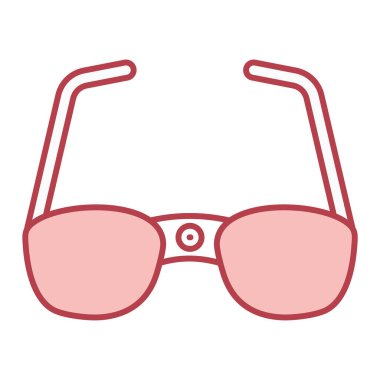 güneş gözlüğü ikonu vektör çizimi tasarımı