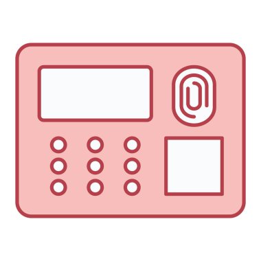 hesap makinesi simgesi vektör illüstrasyonu