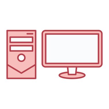 Ekran ve dizüstü bilgisayar vektör illüstrasyon tasarımı