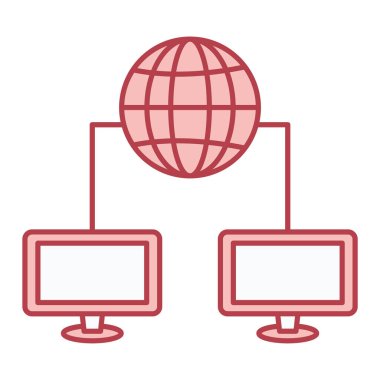 ağ bağlantısı vektör illüstrasyonu