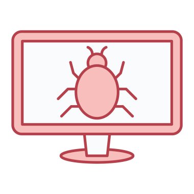 Virüs ikonu vektör illüstrasyonu