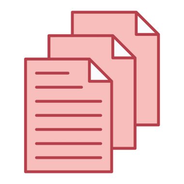 dosya belgesi simgesi, vektör illüstrasyonu