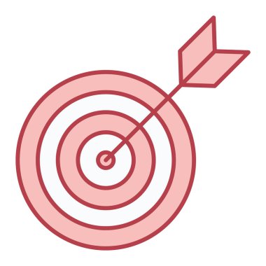 hedef simge vektör illüstrasyonu